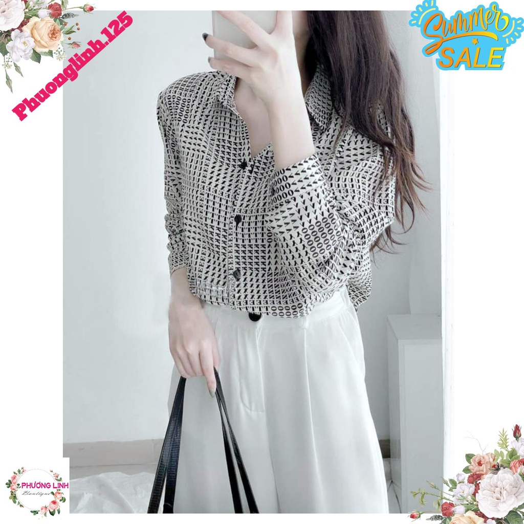 ÁO SƠ MI HOẠ TIẾT CHỮ
