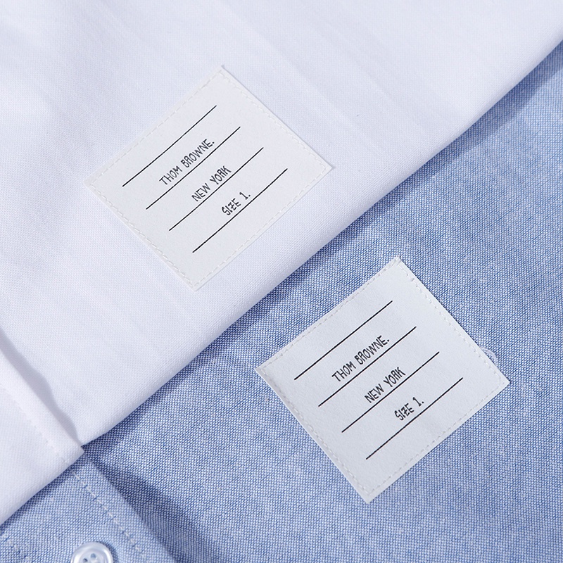 Áo sơ mi THOM BROWNE trang trí hai đường sọc ở tay áo phong cách cổ điển trẻ trung cho unisex | BigBuy360 - bigbuy360.vn