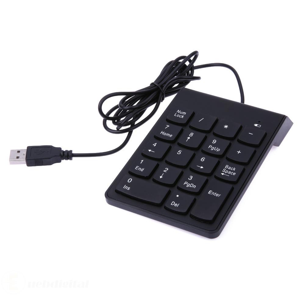 New USB Mini 18-keys Num Pad Numeric Number Keypad Keyboard for Laptop Note