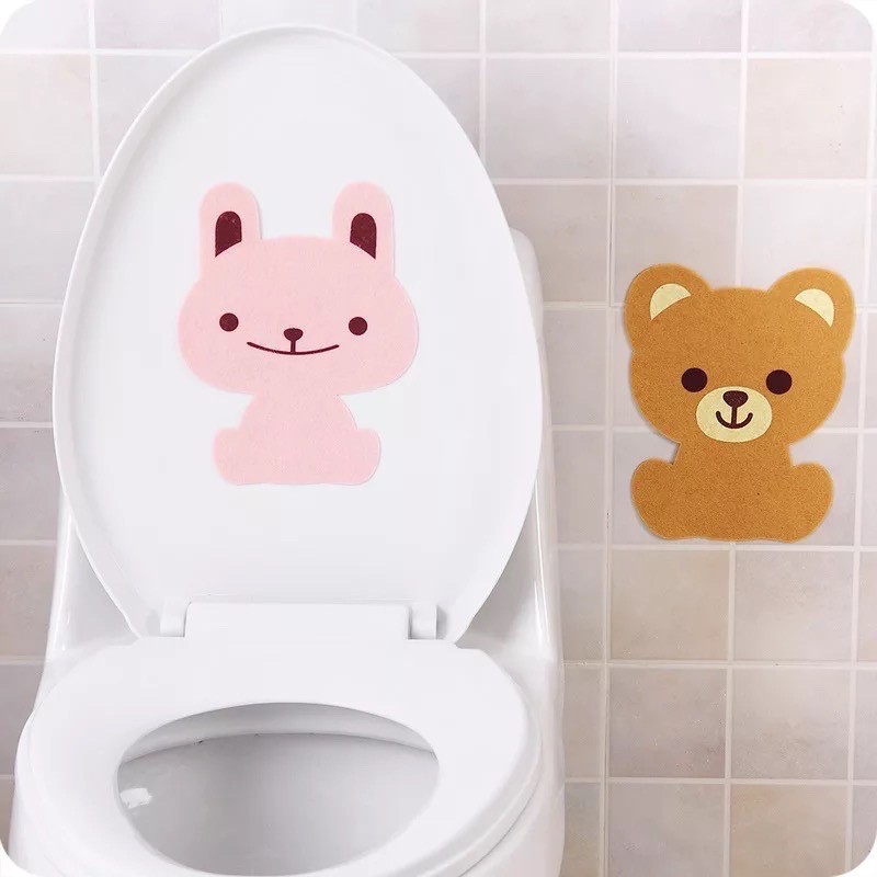 MIẾNG DÁN KHỬ MÙI TOILET THAN HOẠT TÍNH HÌNH THÚ NGỘ NGHĨNH