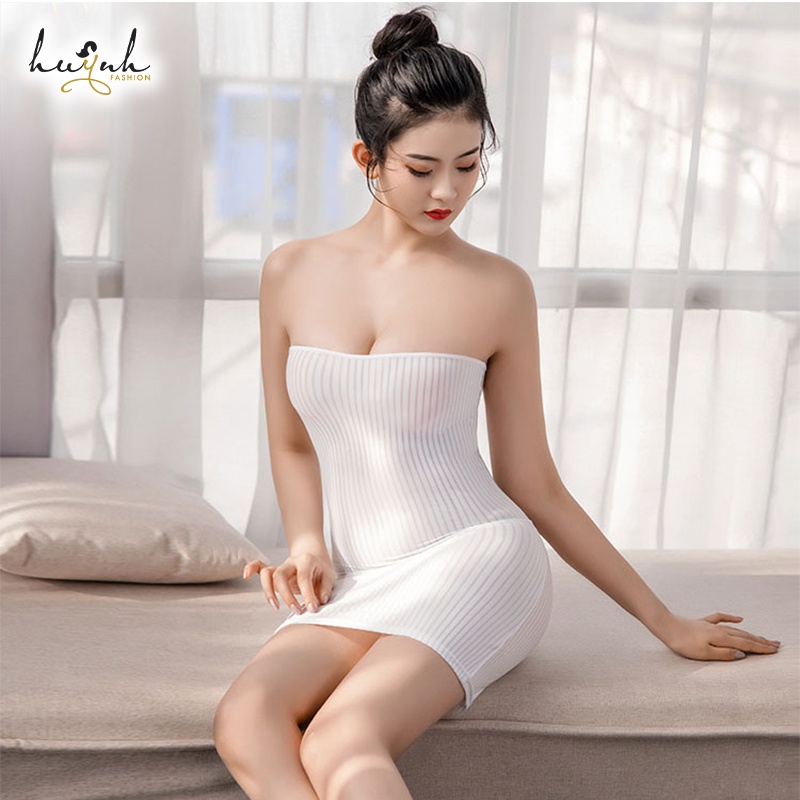 Đầm Ngủ Ống Ôm Body Cúp Ngực Sexy Gợi Cảm - N81