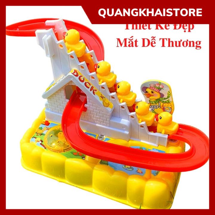 Đồ Chơi Cầu Trượt Vịt Vàng Leo Thang Siêu Dễ Thương Cho Bé Vui Chơi Giải Trí - Shop đồ chơi Quangkhai