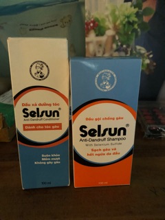 bộ dầu gội + xả selsun