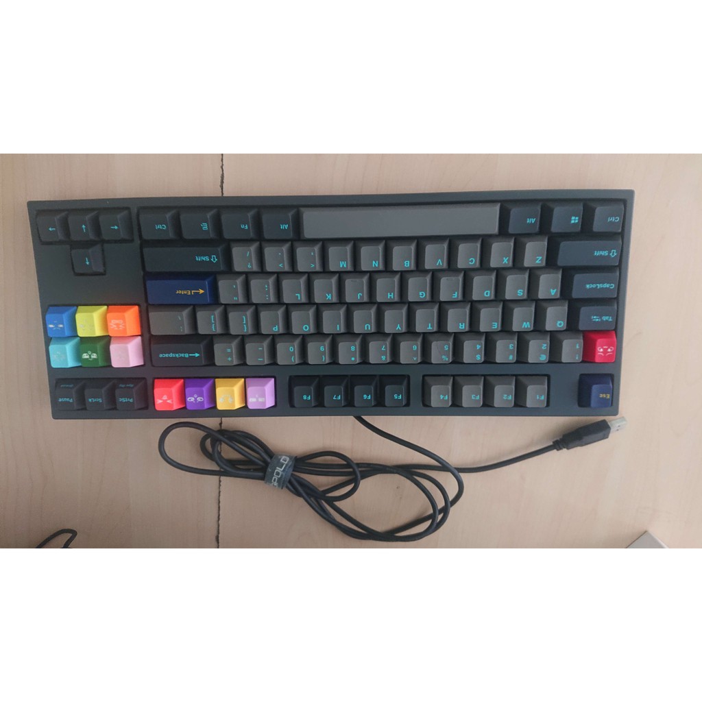 Bàn phím cơ Leopold FC750R PD Graphite Bluefont + Gateron Yellow Switch