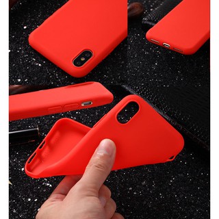 [ IPHONE ] Ốp Lưng Silicon Trơn 5 Màu Đơn Giản - A18