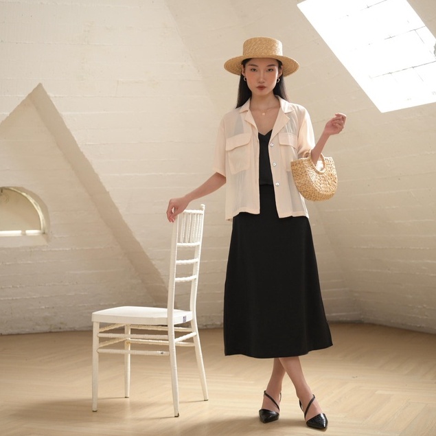 Áo Sơ mi giả vest, áo sơ mi ngắn tay cổ Vest rời Xu Hướng 2021
