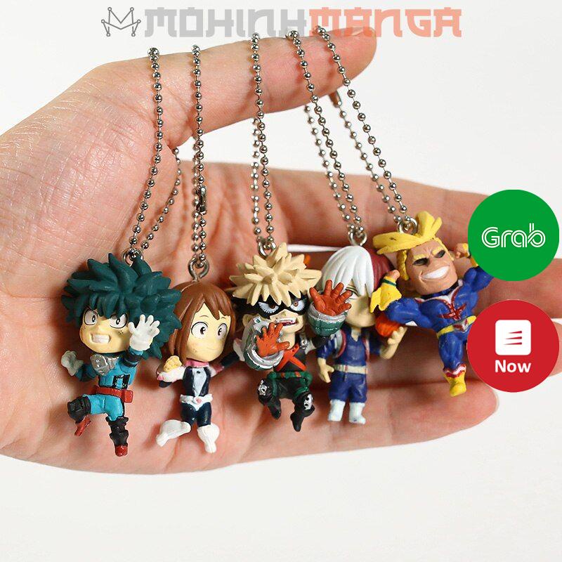 Móc khoá 5 nhân vật My Hero Academia Học viện siêu anh hùng All Might Midoriya Deku Bakugo Kacchan Shoto Todoroki