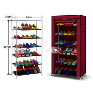 TỦ VẢI ĐỰNG GIÀY DÉP ĐA NĂNG  (7 TẦNG 6 NGĂN )