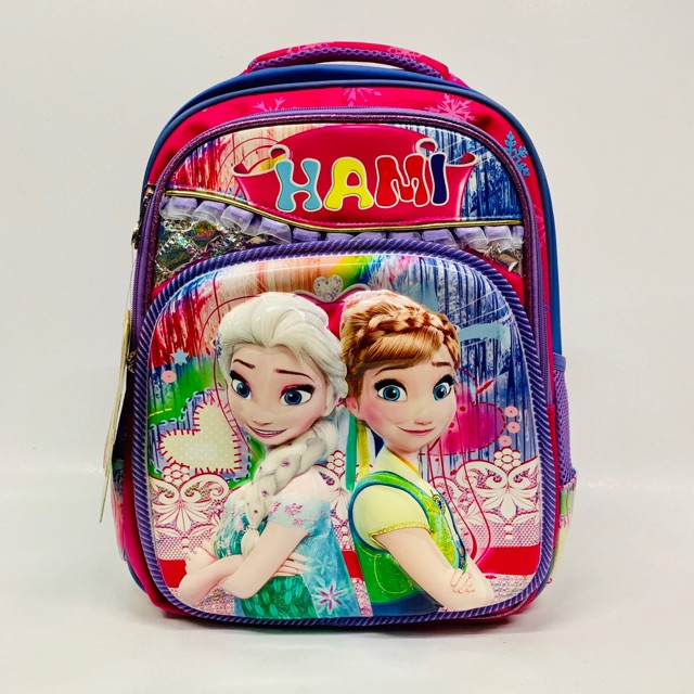 Balô đi học cho bé gái cấp 1 hình công chúa Elsa - Hami