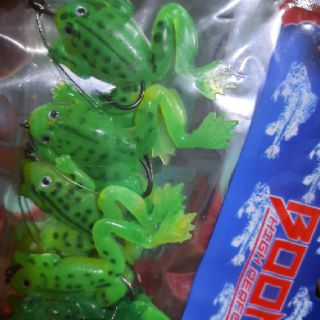 Mồi ếch câu lure 1 lưỡi túi 5 con