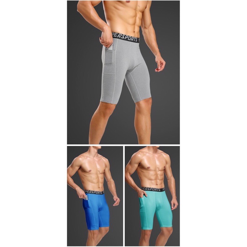 Quần Legging thể thao nam PRO - HYPER SPORT Dáng ngắn có túi chuyên gym MEN'S SECRET