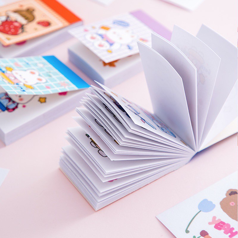 Bộ 50 sticker dán họa tiết hoạt hình đáng yêu đa năng