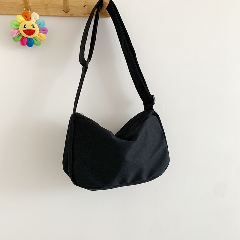 Túi Đeo Chéo Vải Canvas Nhiều Màu Mới Cho Nữ
