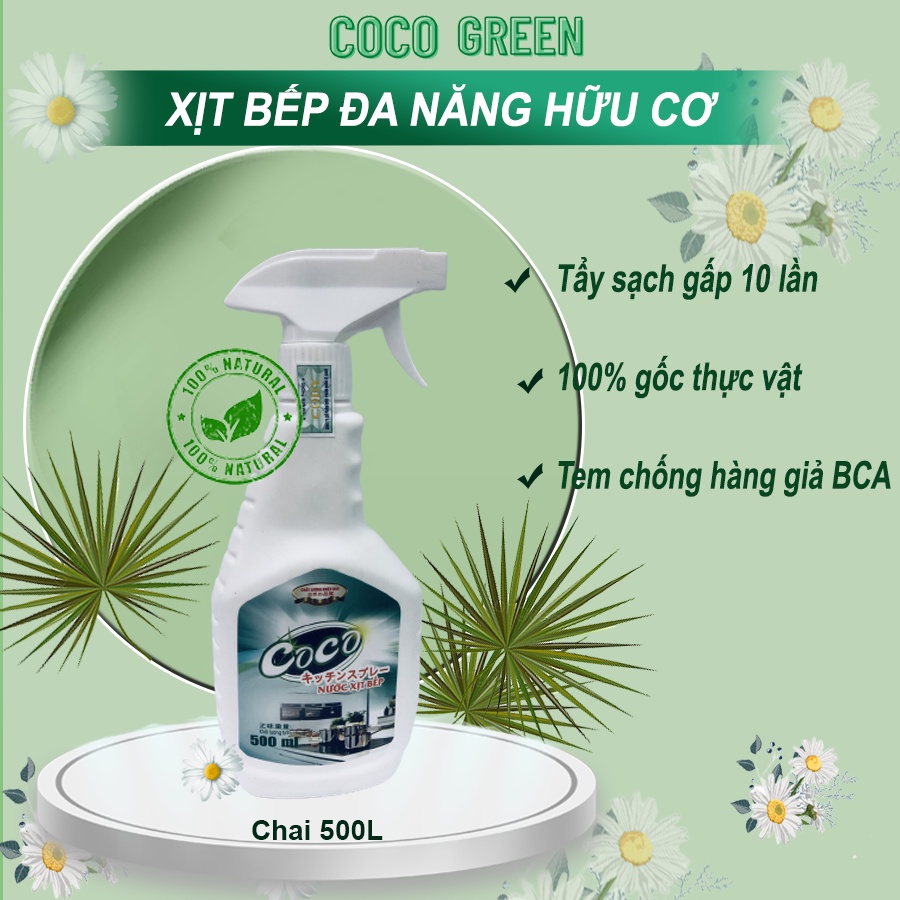 Nước xịt bếp đa năng hữu cơ CoCo công nghệ Nhật bản hàng chính hãng