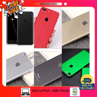 Skin màu dán mặt sau iphone giả chất liệu mạ kim loại cho IPhone 6/6s, 6/6sPLus ,7/8 ,7/8plus .