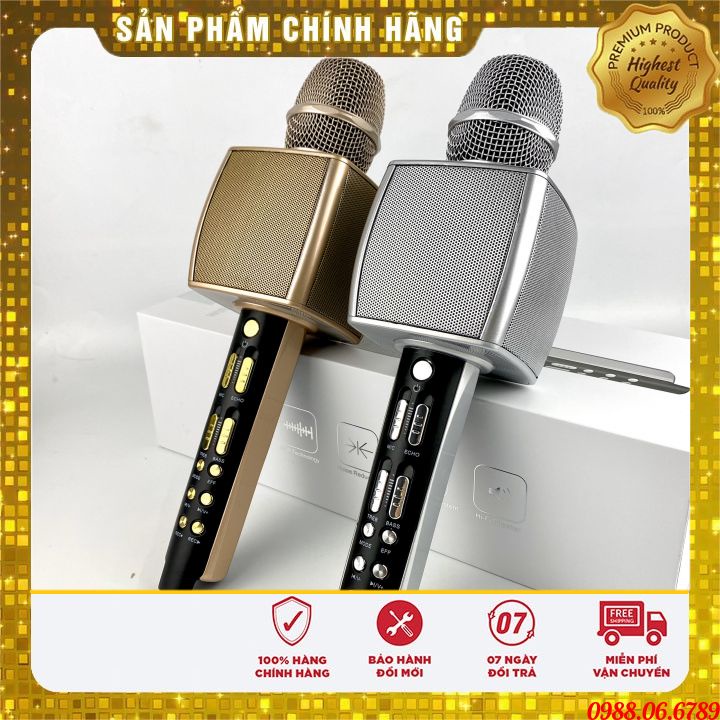 Míc Karaoke Cao Cấp YS92⚡FREE SHIP⚡( Mẫu Mới 2021) Micro Đa Năng 3 In 1,Mic Kiêm Loa, Âm Bass Ấm, chức năng như vỗ tay