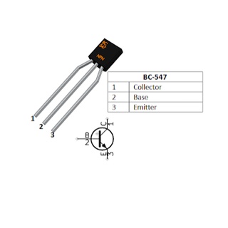 Transistor BC547 BC557 TO-92 50V 0.1A NPN 10 CON