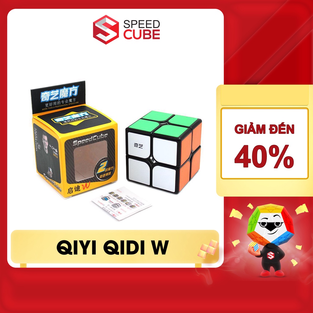 Rubik 2x2 giá rẻ QiYi QiDi W 2x2 Viền đen / Viền Trắng Rubik Chính Hãng Qiyi - Shop Speed Cube