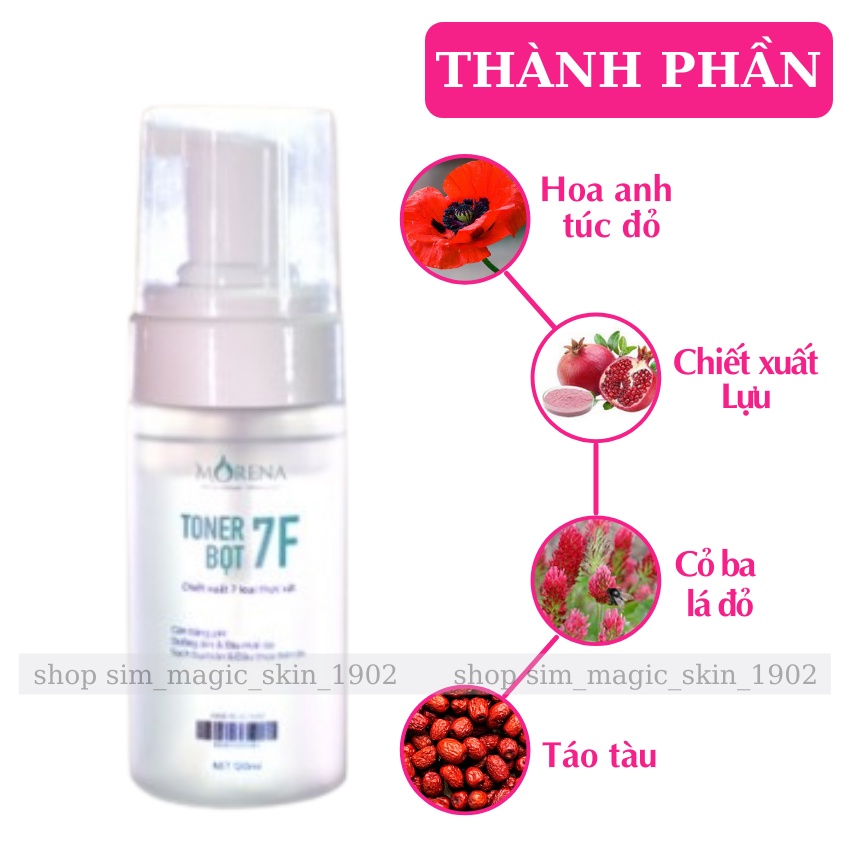 Toner Bọt 7F Huyền Phi Cân Bằng PH Cấp Ẩm Ngăn Ngừa Lão Hóa Sạch Bụi Bẩn Dầu Thừa