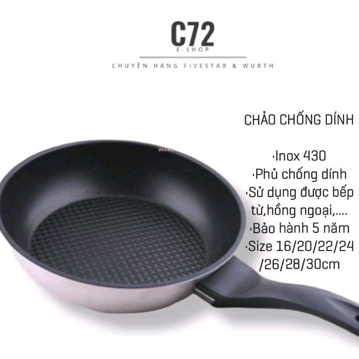 Chảo chống dính 3 đáy từ Fivestar