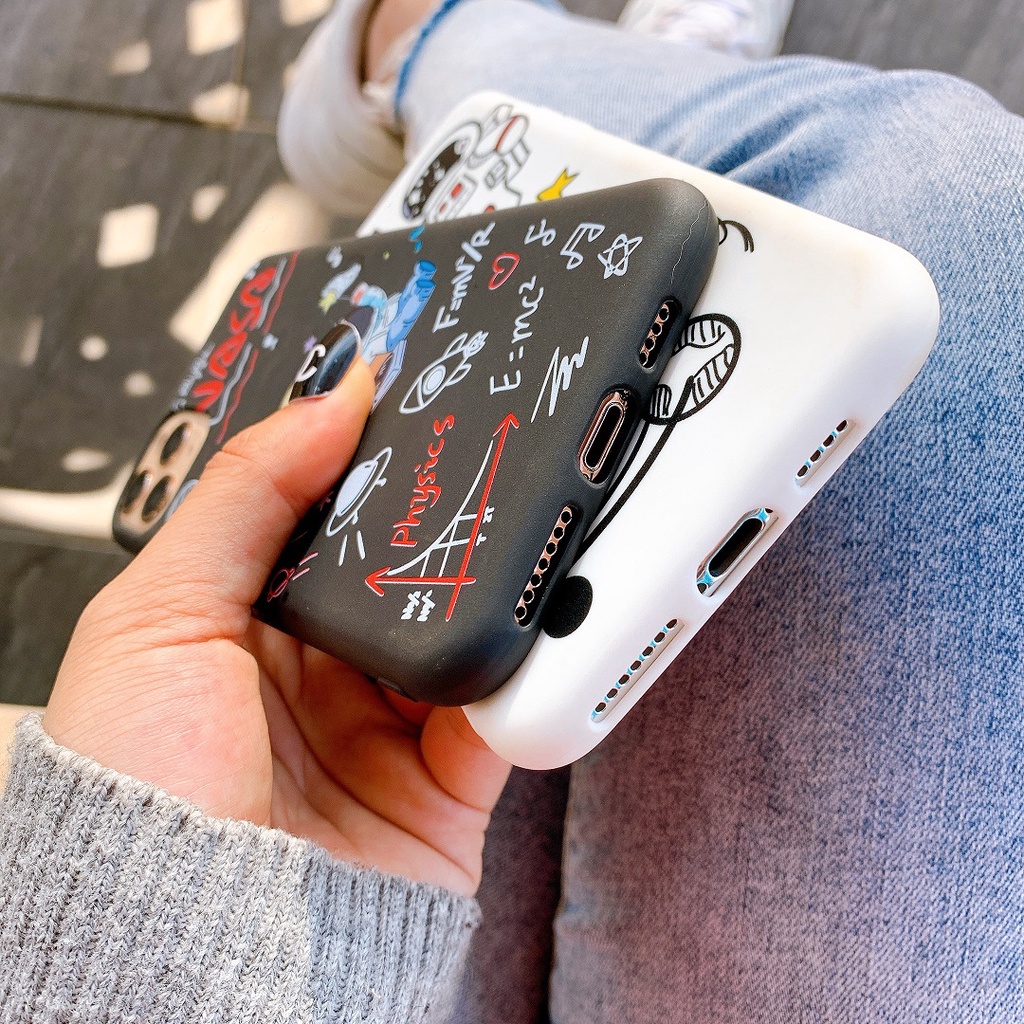 ỐP LƯNG SILICON DÀNH CHO IPHONE NASA BROWN - D101