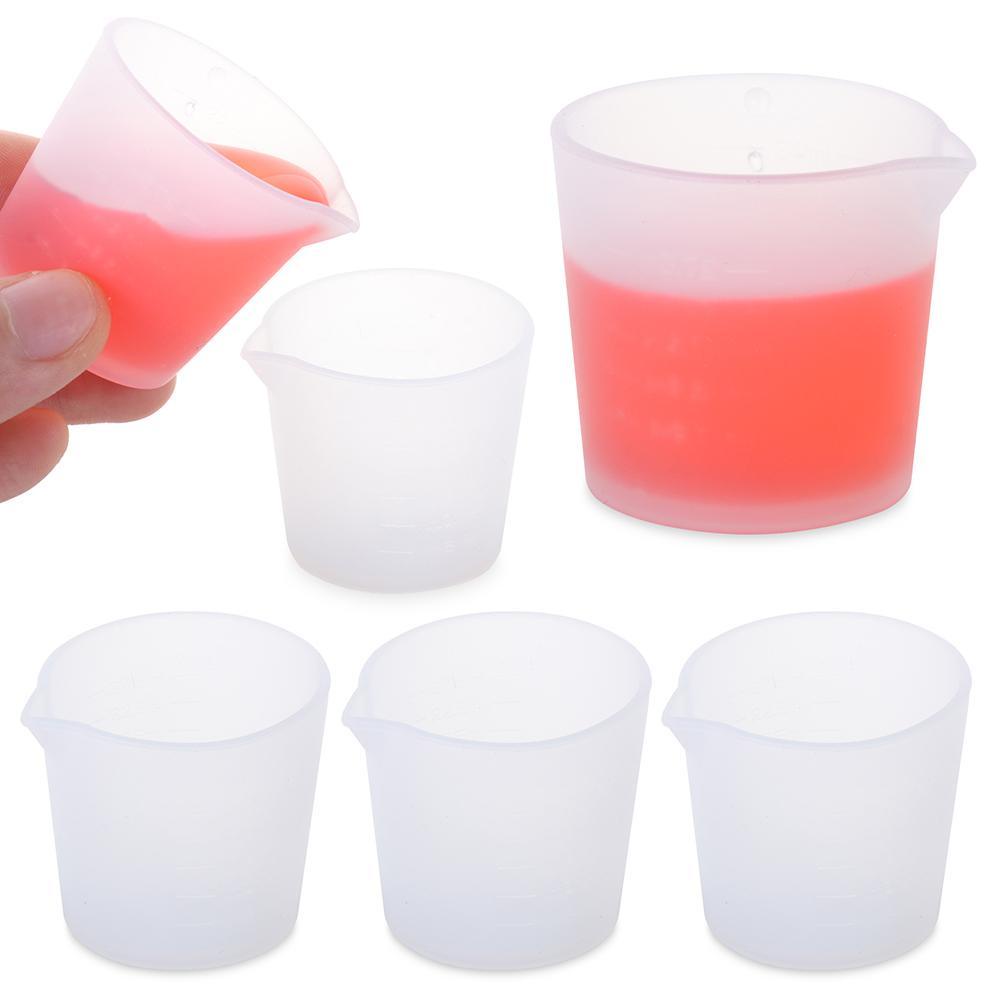 Set 1 / 3 Cốc Đo Lường 30ml Bằng Silicone DIY Tiện Dụng|Khuôn Làm Đồ Trang Sức Bằng Nhựa Resin