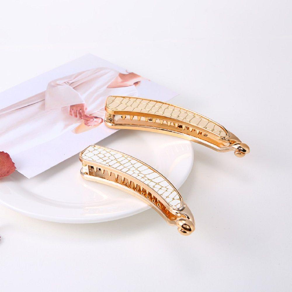 NICKOLAS Kẹp Tóc Họa Tiết Da Báo Bằng Acrylic Thanh Lịch Dành Cho Nữ