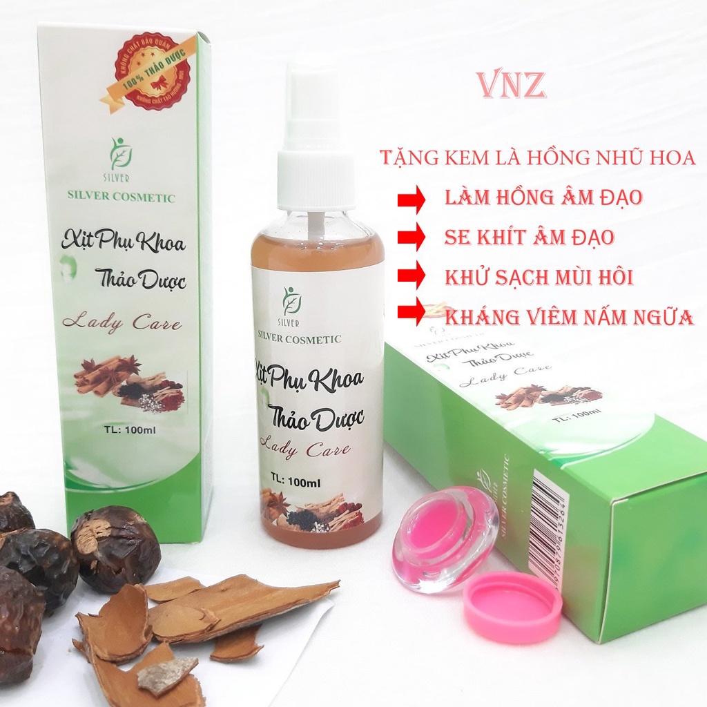 Xịt phụ khoa thảo dược x3 kiều se khít thơm làm hồng chai 100ml