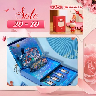 [SẴN] Set son thiết kế ổ khóa full box - tặng móc khóa