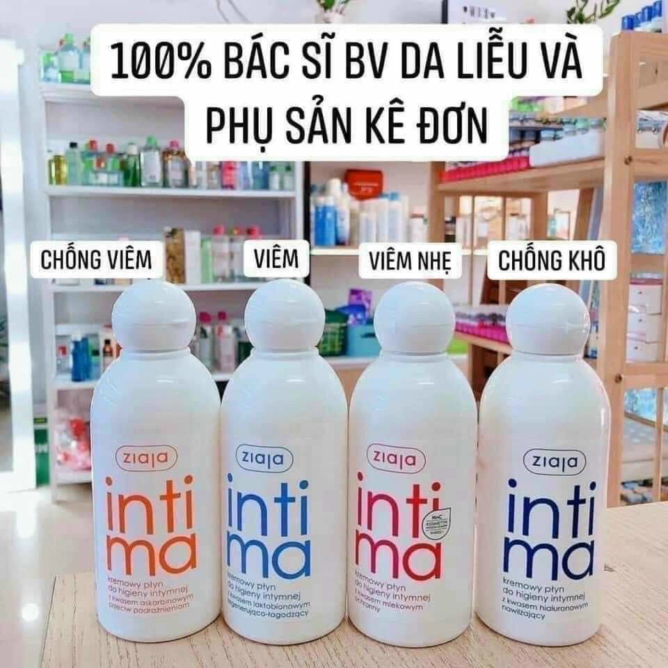 Dung Dịch Vệ Sinh Phụ Nữ Intima Ziaja balan 200ml - 500ml chính hãng