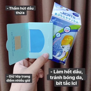 Giấy Thấm Dầu Jomi Nhật Bản (70 tờ Oil Clear Film) | BigBuy360 - bigbuy360.vn