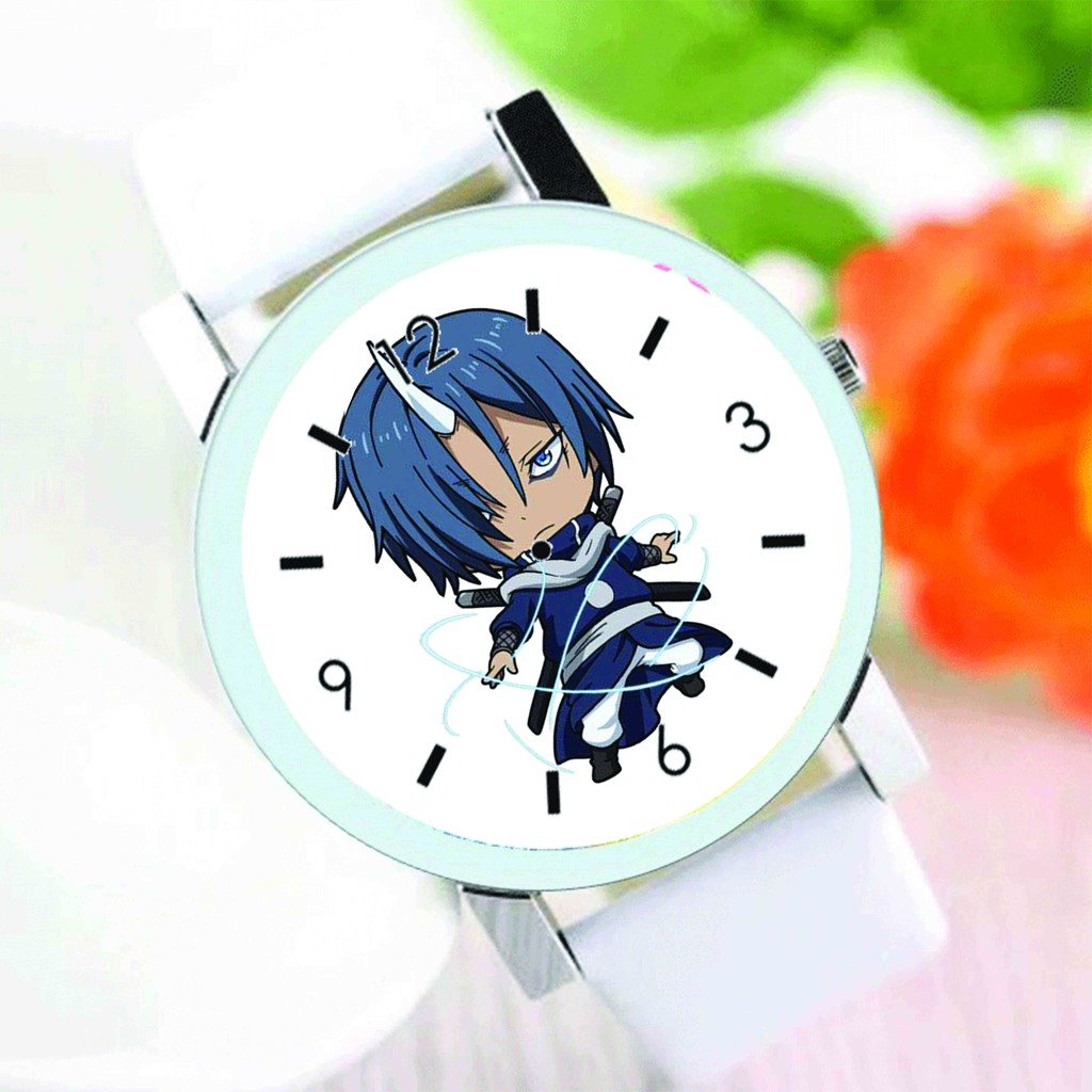Đồng hồ đeo tay nam nữ in hình Tensei-shitara Slime datta Ken CHUYỂN SINH THÀNH SLIME anime chibi thời trang dễ thương