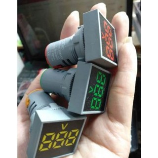 Đèn báo Volt vôn phi 22 vuông AC 60-500V 20-500V