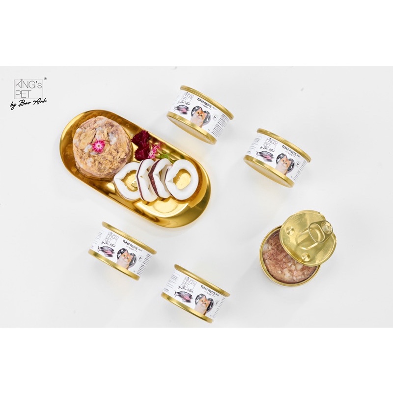 Pate lon Cá Ngừ Jelly Topping Mực Ống King’s Pet by Bao Anh 80g