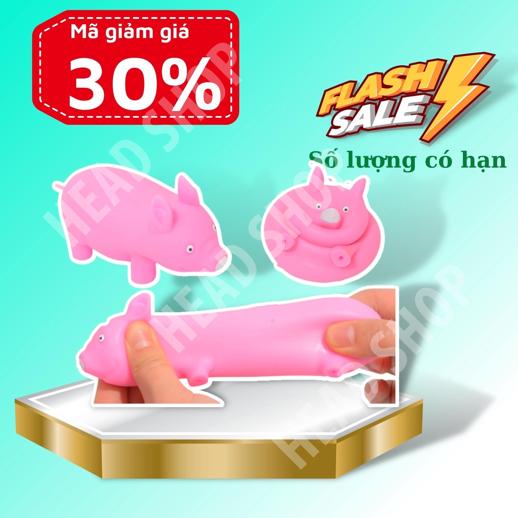 LỢN HỒNG BẰNG NHỰA DẺO XẢ STRESS MÃ HD1, HEO DẺO MANG LẠI NIỀM VUI CHO NGƯỜI SỬ DỤNG HEADSHOP