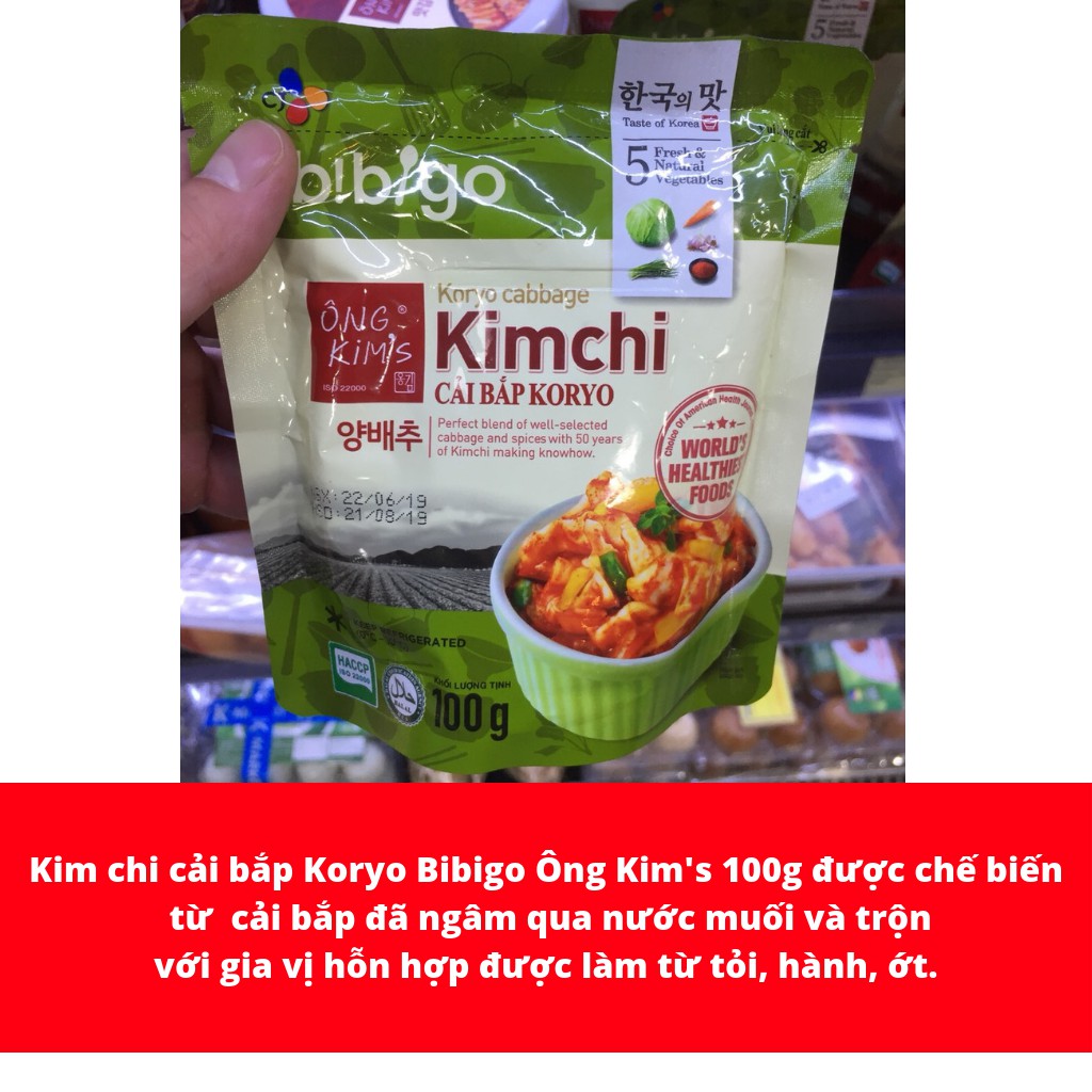 KIM CHI CẢI BẮP KORYO ÔNG KIM'S 100G (SHOP XIN PHÉP CHỈ SHIP NỘI THÀNH HÀ NỘI )