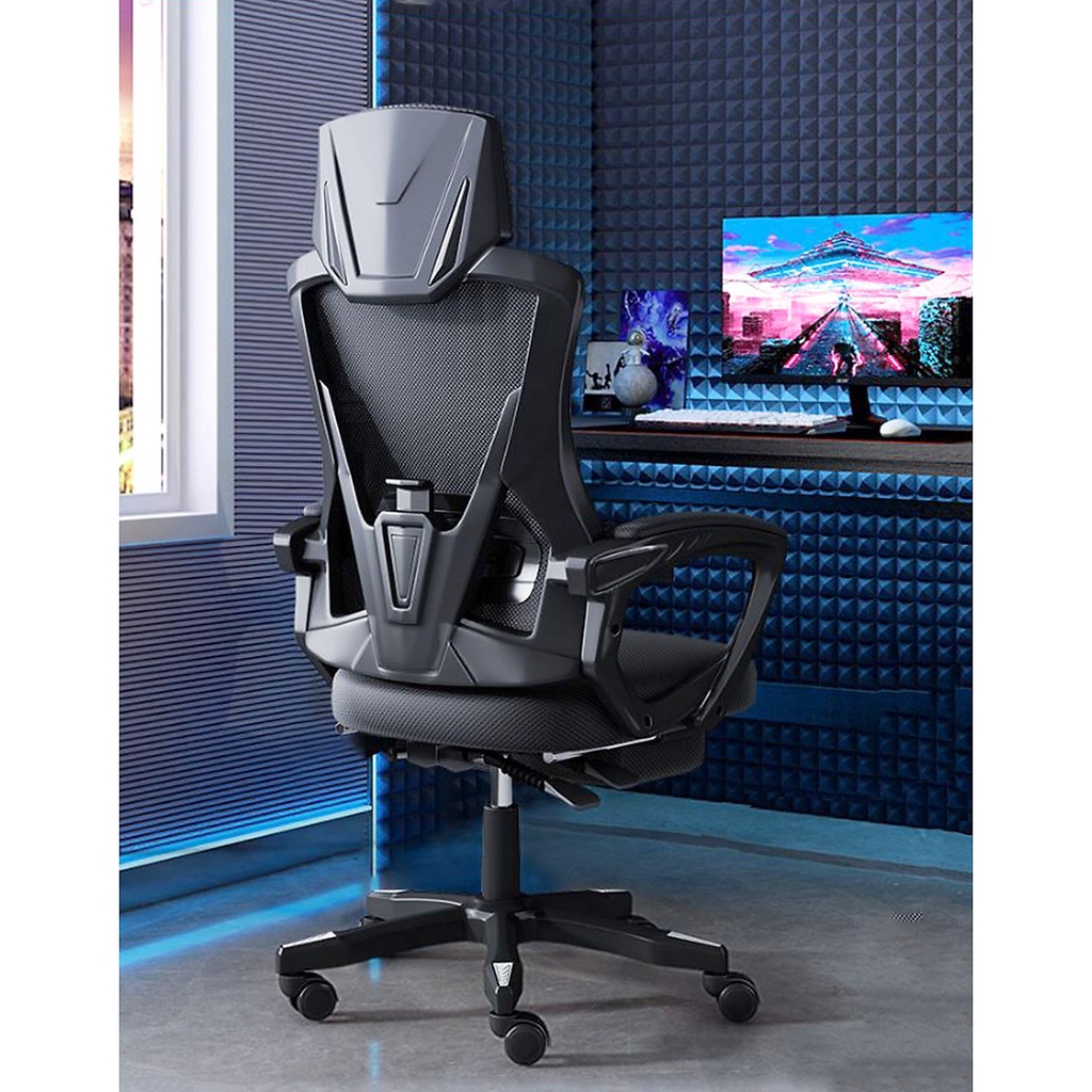 Ghế Xoay Gaming, Chơi Game Công Thái Học Tựa Đầu Nâng Hạ Ngả Lưng Tiện ích-Hàng Nhập Khẩu
