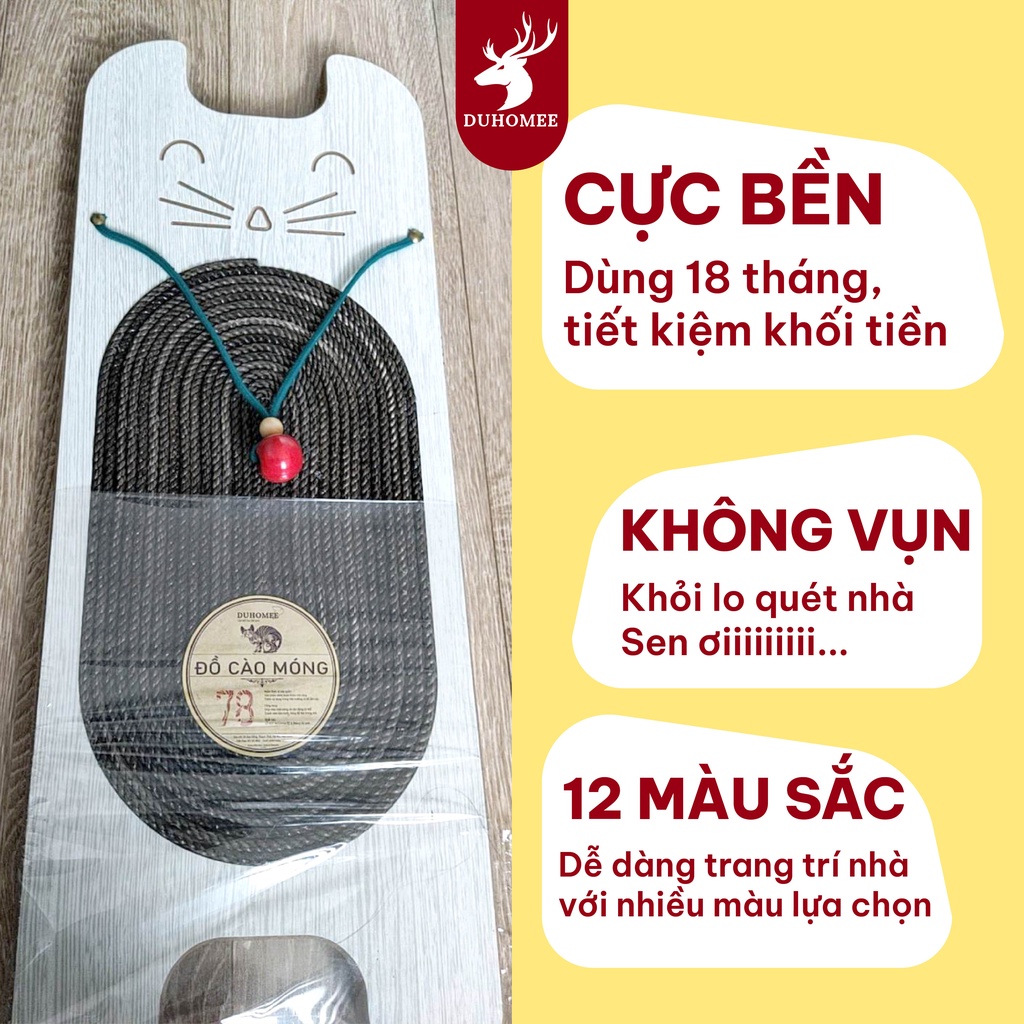 Bàn cào móng bền bỉ và cao cấp dành cho mèo HÌNH MÈO - Catca