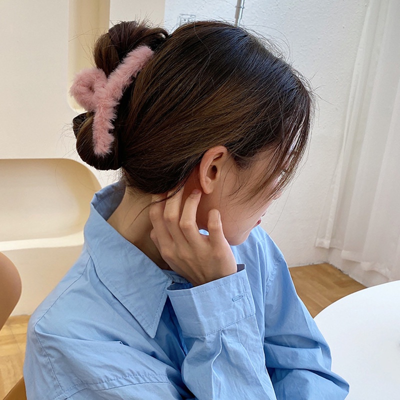 Kẹp Tóc Lông Cỡ Lớn Thời Trang Cao Cấp Dành Cho Bé Gái