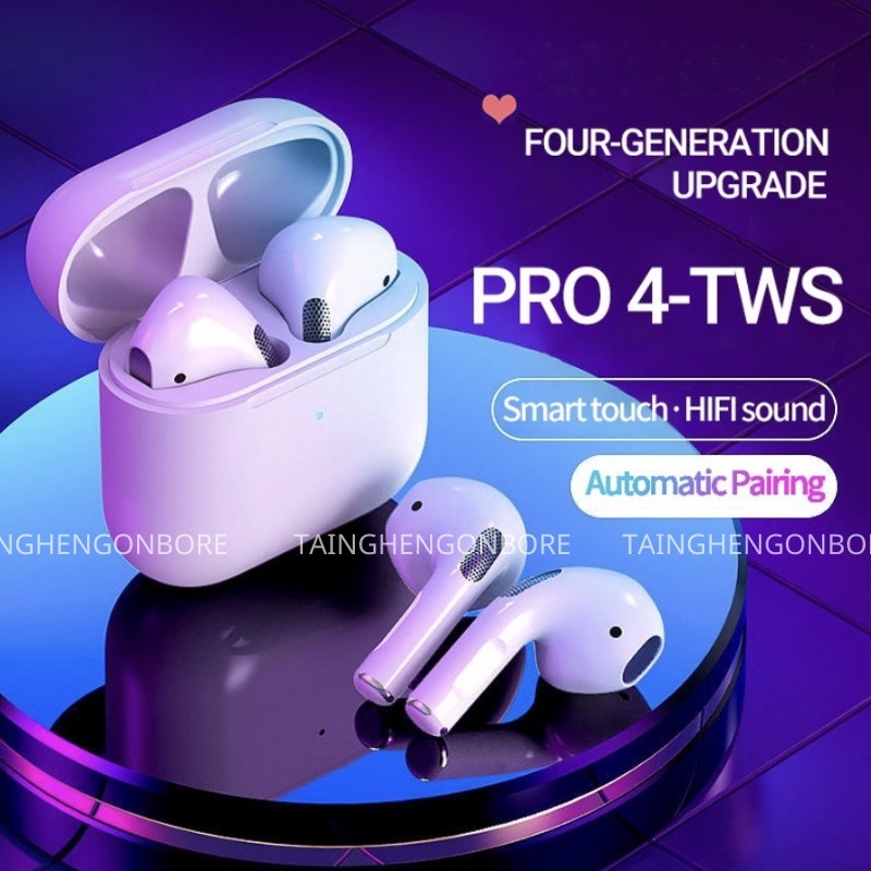 Tai Nghe Bluetooth p4 Bản Cao Cấp Định Vị Đổi Tên Tai Nghe Không Dây Dùng Cho IOS - Android và laptop