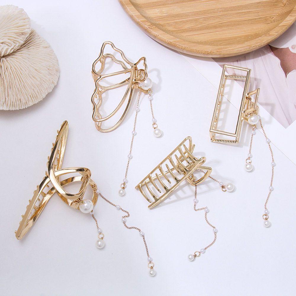 CACTU Kẹp Tóc Kim Loại Tạo Kiểu Tóc Thời Trang Cho Nữ