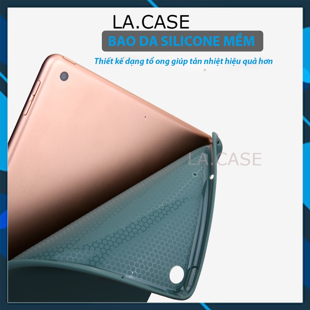 Bao Da iPad màu Pastel trơn mịn - chất liệu Silicone mềm - Auto Awake - Tự động Mở / Tắt  - Khung Hít Nam Châm