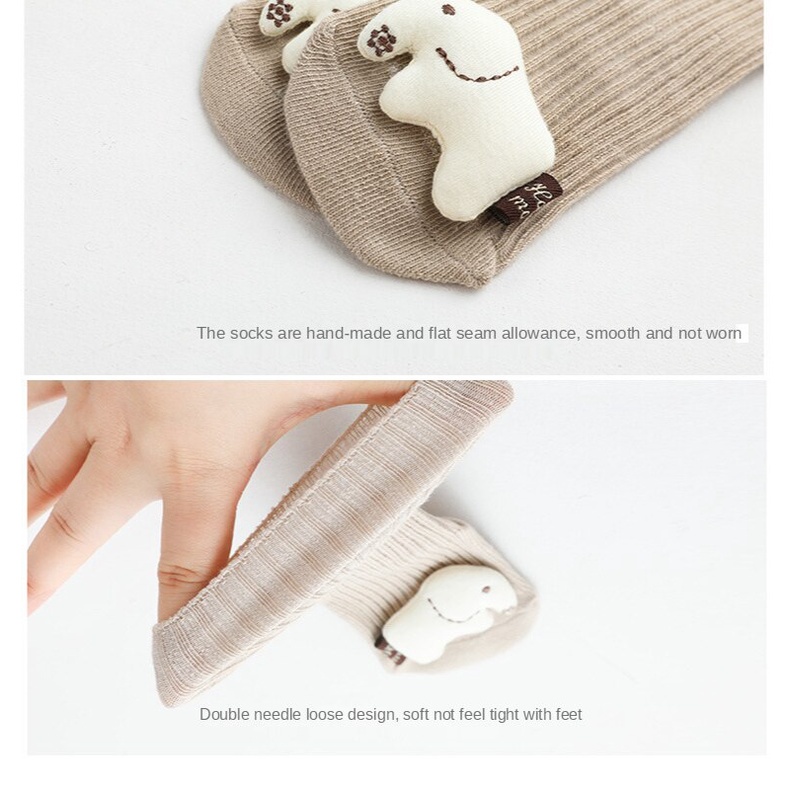 Vớ Cotton Chống Trượt An Toàn Họa Tiết Hoạt Hình Cho Bé 1-3 Tuổi