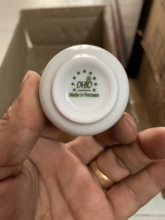 Combo 6 TÁCH SỨ TRẮNG DÙNG UỐN TRÀ GỐM SỨ ( OHIO )