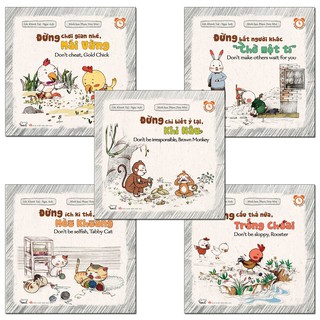 SÁCH - Kỹ Năng Rèn Luyện Thói Quen Tốt Song Ngữ (Bộ 5 Cuốn)