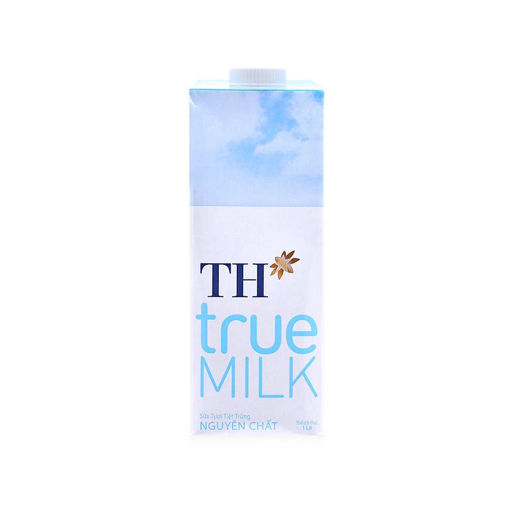 Sữa tươi tiệt trùng nguyên chất không đường TH true MILK hộp 1 lít