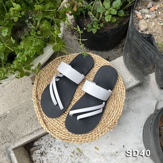 Dép sandal nam nữ quai da mềm đế bệt cao su ôm chân mã sd40 sd20 sd21 sd22