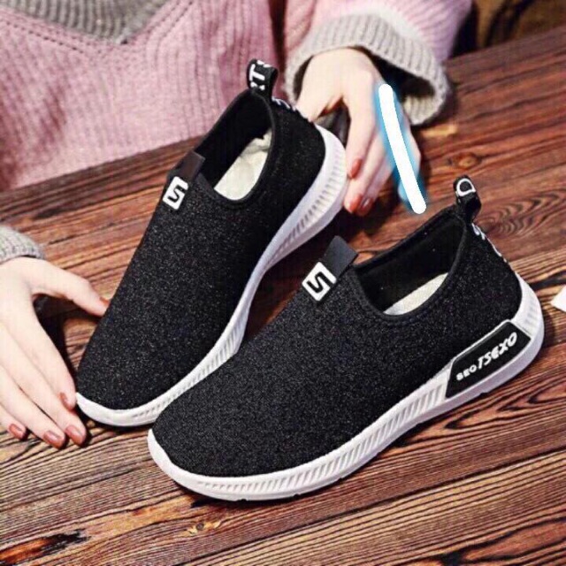 [Rẻ vô địch] Giày slip on đế mềm nhũ 2 màu cực đẹp xả kho giá gốc