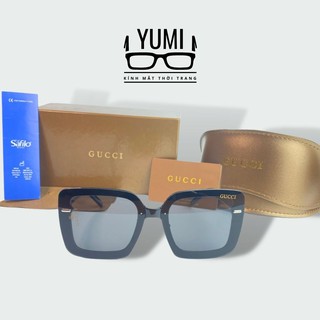 Kính mát thời trang nữ gucci FULL BOX gọng vuông to gọng nhựa cao cấp , kính râm đi biển hot tred 2021 - APARK