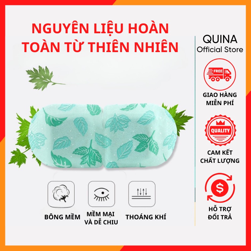 [HOT] Mặt Nạ Hơi Nước Che Mắt Thư Giãn Mắt Chườm Nóng Giảm Đau Mắt Mỏi Mắt Có Thể Bịt Mắt Khi Ngủ Nghỉ Ngơi Quina QN006